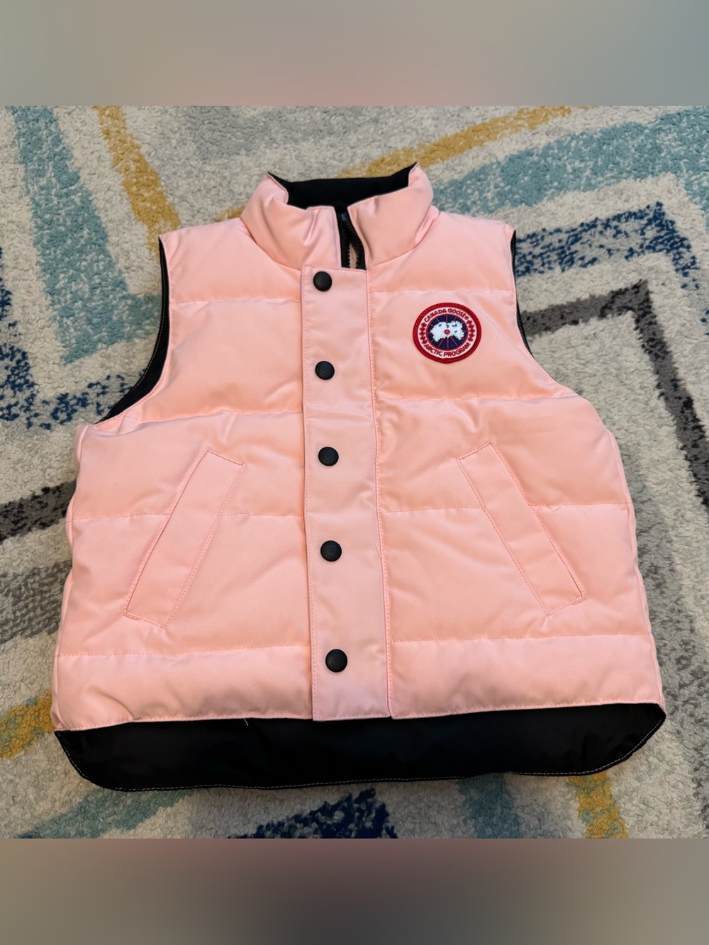 Canada Goose Kids Vanier Puffer Vest Pink Lemonade size XS 6